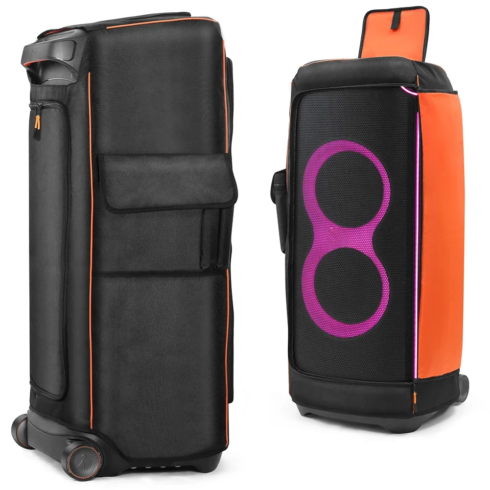 Funda para altavoz, funda antipolvo impermeable, cubierta protectora antipolvo de tela de nailon con bolsillo de almacenamiento lateral para altavoz JBL Partybox