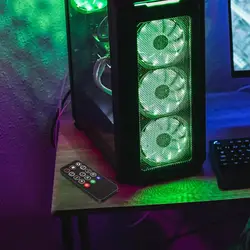 Controlador ARGB 5 V 3 pines con mando SATA para ventiladores PC