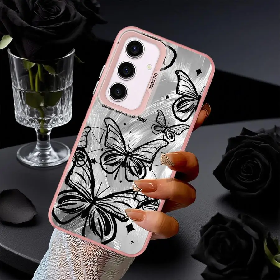 Funda para Samsung Galaxy A33 A34 A22 A52 A73 A36 A32 A23 A25 A26 A53 A24 funda trasera para teléfono arte hermosa mariposa - imagen 5