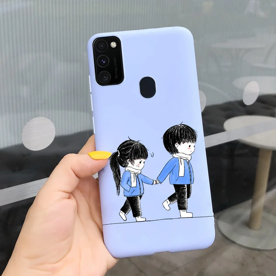 Funda trasera de silicona suave para Samsung M21 2020, carcasa de teléfono con flores a la moda para Samsung M30S, SM-M215F, M, 30S, Coque - imagen 2