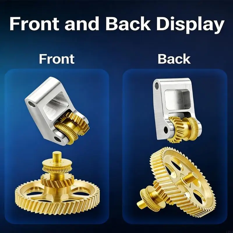 engranajes helicoidales Metal múltiples para extrusoras impresora 3D P1S compatibles con PLA, ABS, nailon y