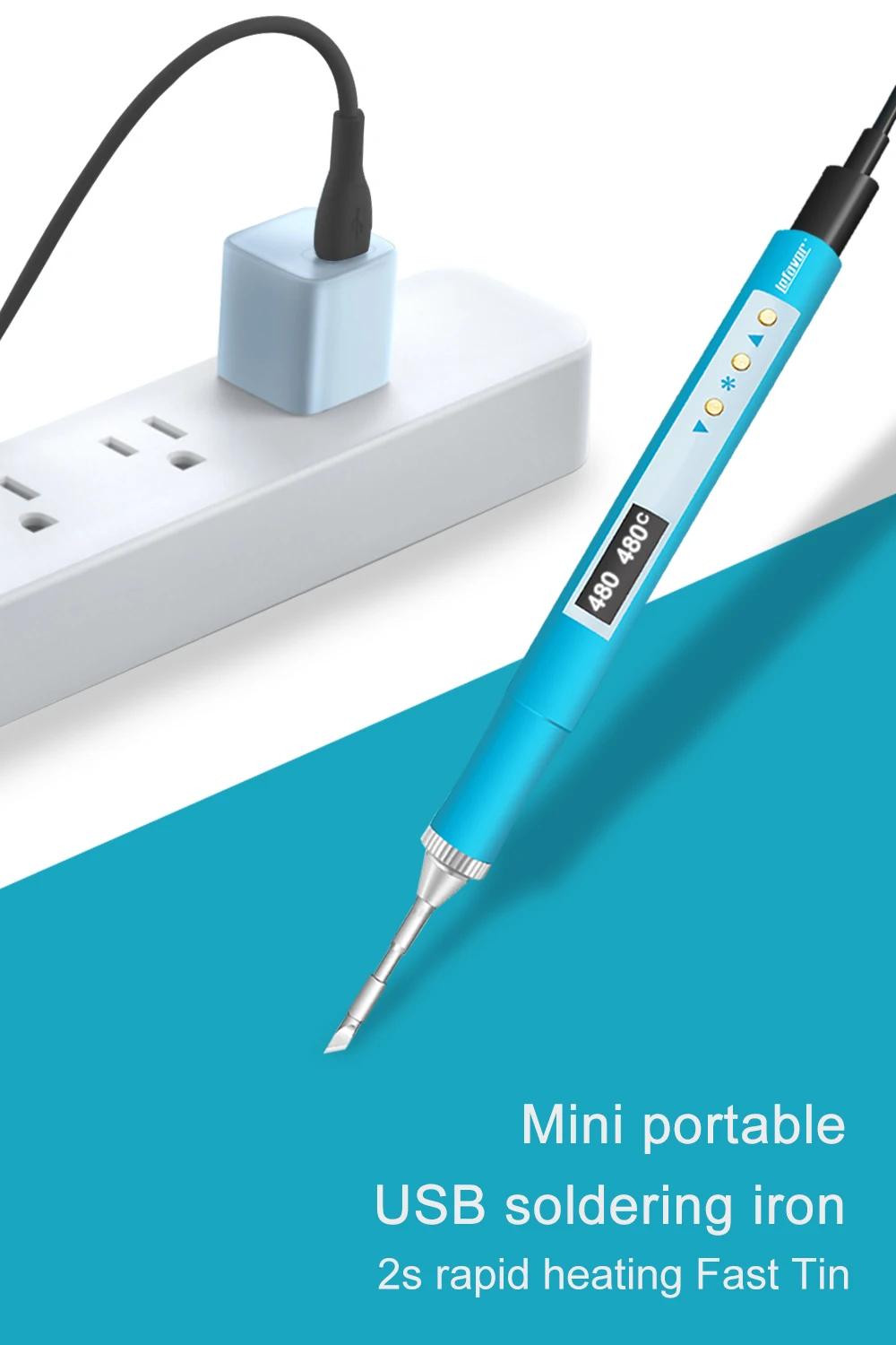 Soldadores alimentados por QC/PD, T210.JBC210, Mini bloque de calefacción, pantalla Digital portátil, USB, reparación de temperatura constante, soldadura de CPU - imagen 2