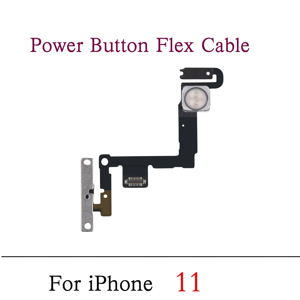 Cable flexible de encendido y apagado para iPhone 11 Pro Max con piezas de repuesto de unidad de micrófono y linterna - imagen 4