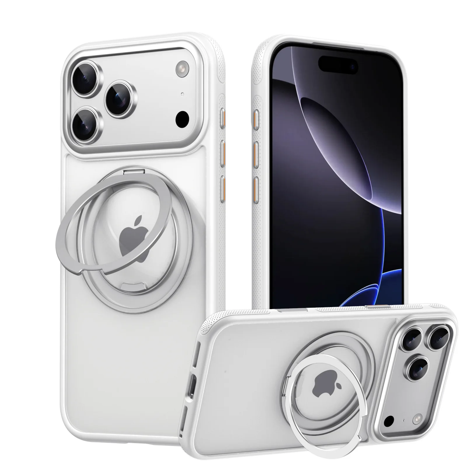Para iPhone Serie 17: Funda Magnética para Teléfono con 360 °   Soporte de engranaje giratorio - imagen 3