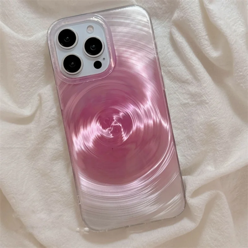 Funda de teléfono Y2k con cambio Gradual rosa para iPhone 16 Pro 15 14 13 Pro Max, moda de Corea, funda para teléfono móvil a prueba de golpes, regalo para niña - imagen 4