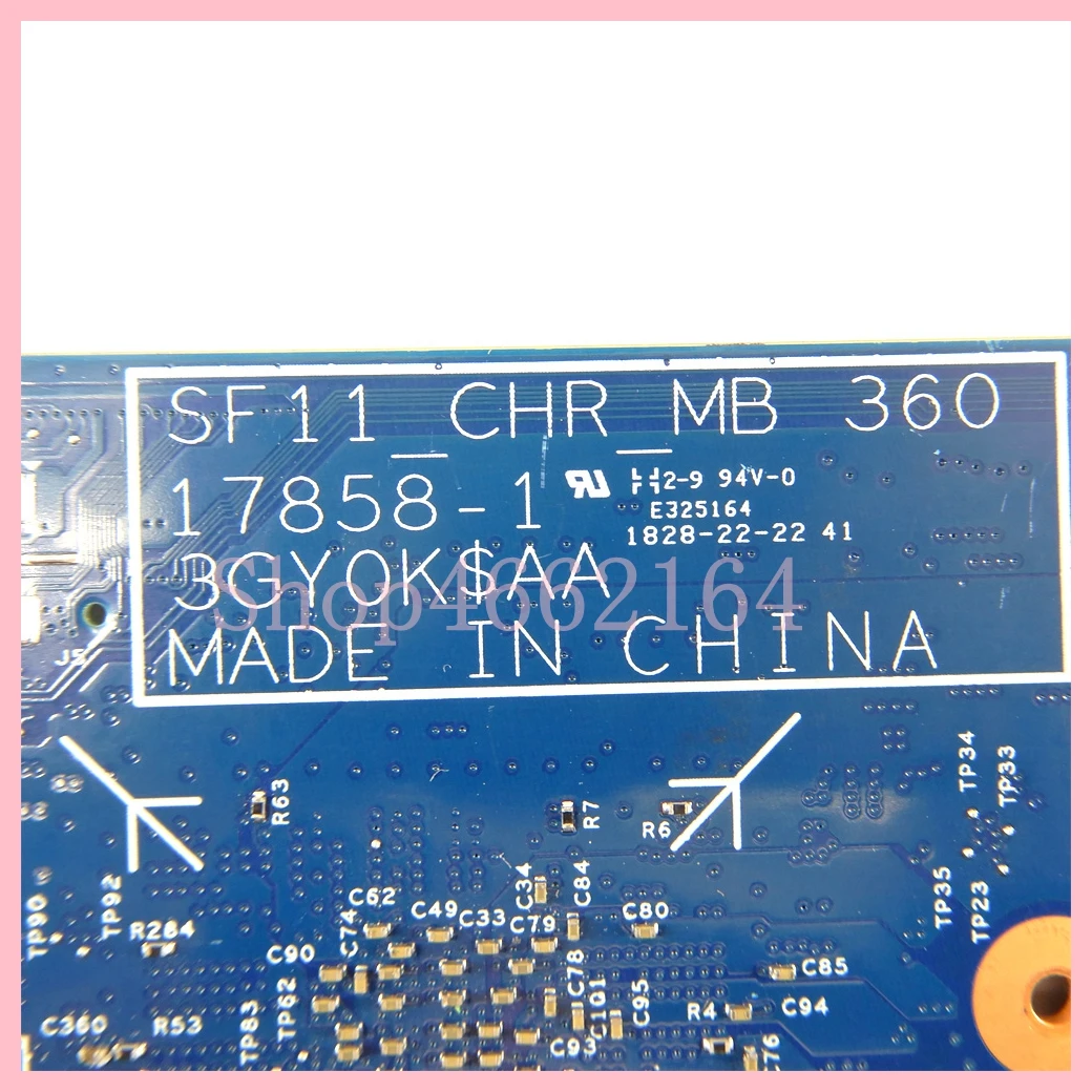 17858-1 con CPU N3350 N3540 4GB-RAM 32GB-SSD placa base para ordenador portátil Dell OEM Chromebook 11 5190 placa base para portátil prueba de 100% OK - imagen 4