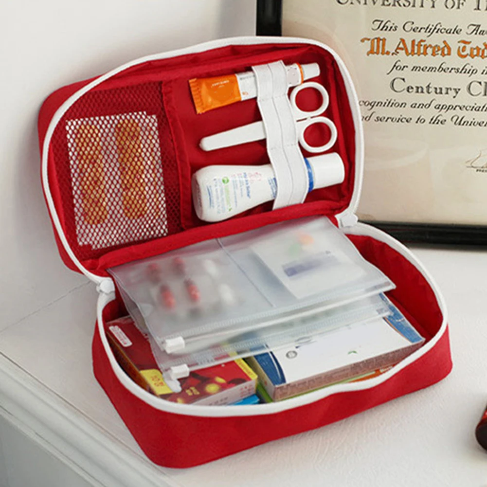 Kit de emergencia médica 900D Oxford, compartimento para prevención de epidemias con asa, impermeable, gran capacidad para viajes de Camping - imagen 5