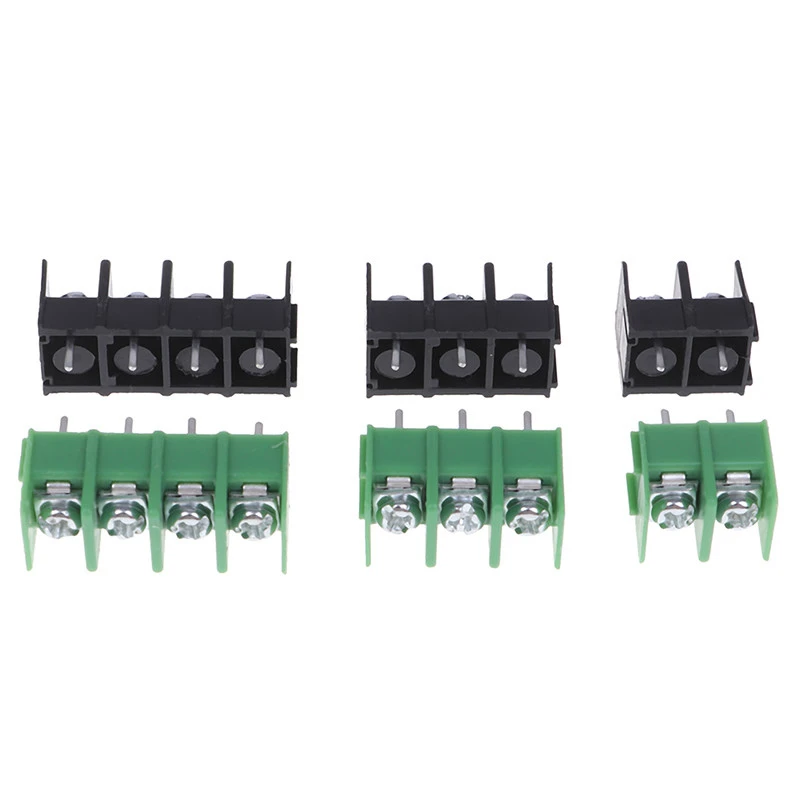 5 unids/lote KF8500 8,5 MM 2P 3P 4P Terminal de conexión tipo valla Terminal PCB negro/verde - imagen 4
