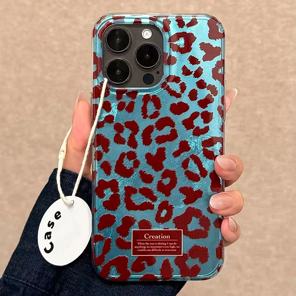  ﻿ Funda de teléfono creativa Retro marrón leopardo para Samsung Galaxy A16 A55 A07 A17 A56 A36 A26 A53 A06 A14 A24 A34 A54 A15 A12 - imagen 3