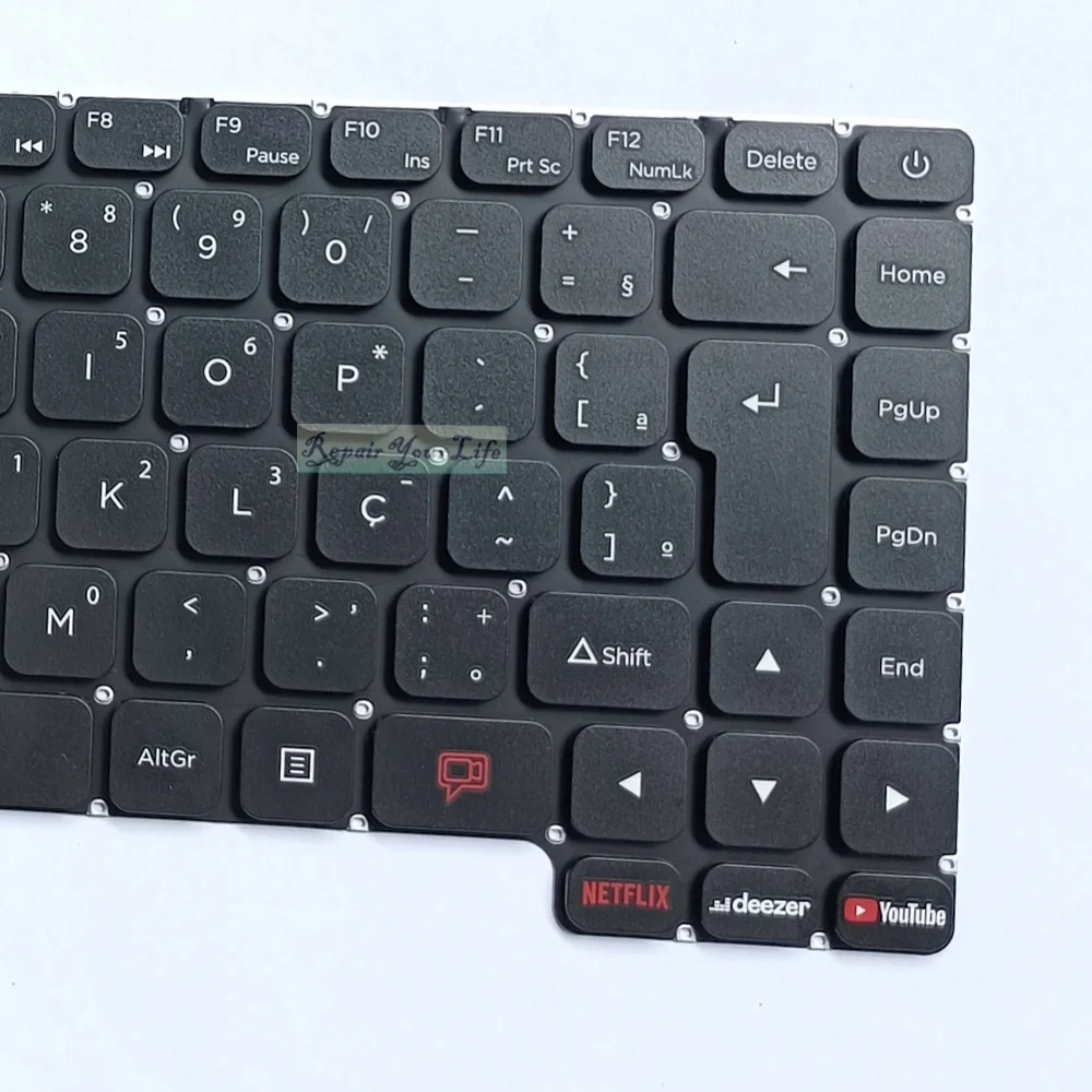 Teclado PT-BR portugués de Brasil para portátil Positivo, color rojo, Q464C, Q464C-O, C41TEi, C41TE, SCDY-3092001 - imagen 2