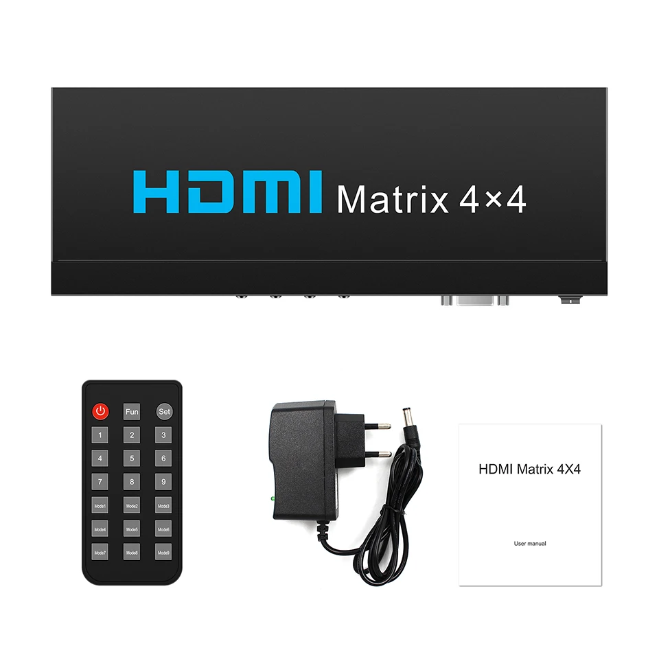 Wiistar 4K 30Hz True HDMI compatible Matrix 4x4 interruptor divisor convertidor 4X4 Matrix con RS232, IR y control de botón HD - imagen 5