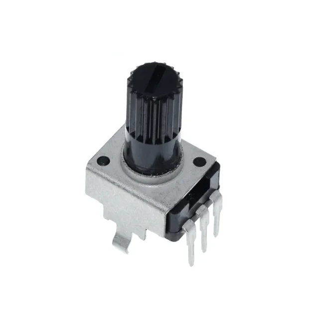 Potenciómetro vertical RV09 1K 2K 5K 10K 20K 50K 100K B102/202/502/103/203/503/104 0932 Patas rectas Longitud del eje 12,5 mm - imagen 3