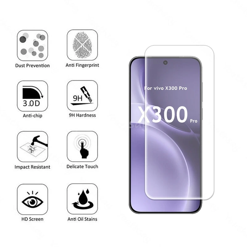 Para vivo X300 Pro película de vidrio templado vivo X300 Pro Protector de pantalla de teléfono de vidrio película templada vivo X300 Pro vidrio - imagen 2