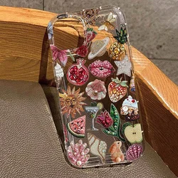 Funda TPU iPhone Transparente Cuentas Granada – Compatible Múltiples Modelos