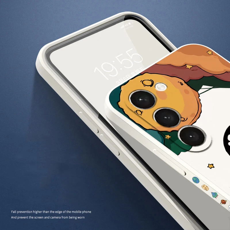 Funda de teléfono con dibujos de astronauta espacial para Samsung, carcasa bonita para Galaxy A14, A34, A13, A33, A53, A32, A52, S23 Ultra, S22 Plus, S21 FE - imagen 3