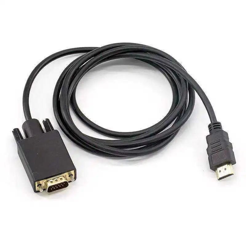 Cable HDMI a VGA para PC, ordenador portátil, Monitor, proyector, HDTV, Raspberry Pi, Roku, macho a macho, 1,8 m, negro