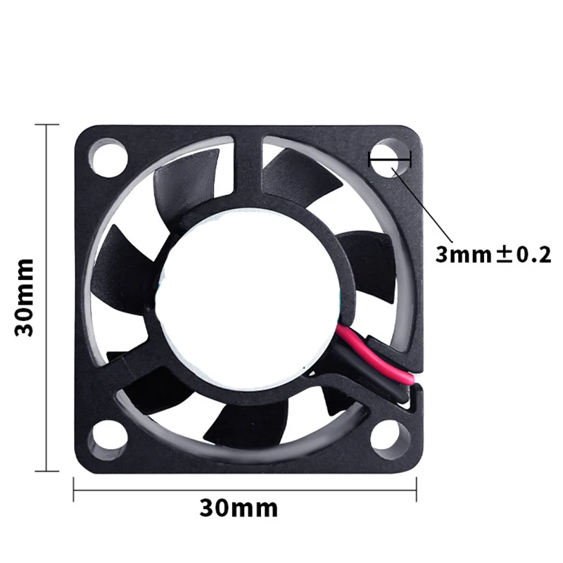 Ventilador de CC de 3007mm, rodamiento hidráulico, 5V, 12V, 24V, impresión 3D, máquina de aromaterapia con luz para coche, ventilador de refrigeración CC B6 - imagen 3