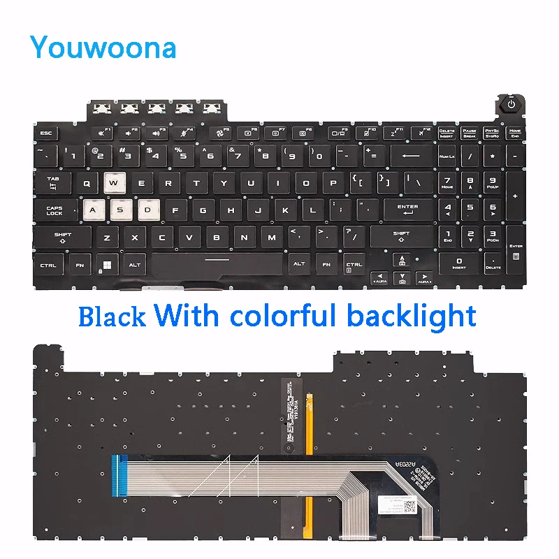 Nuevo teclado de ordenador portátil para Asus TUF 1 2 Flying Fortress 8 FA506H FX506 FX706L FA706 - imagen 2