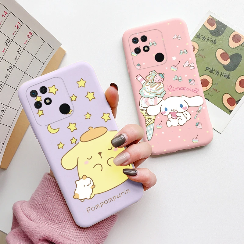 For Redmi 10C Phone Case Kuromi Melody Back Cover Soft Silicone Coque Cartoon Sanrio Funda For Redmi 10 C Redmi10C Cinnamonroll - imagen 2