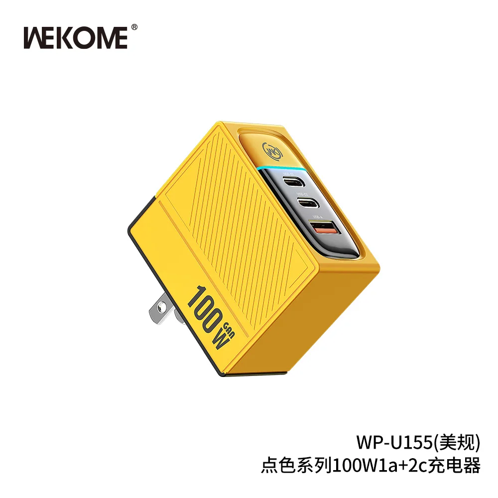 WEKOME-cargador rápido GaN para teléfono, dispositivo de carga rápida con USB tipo C, 100W, PD, QC, 3,0, 2,0, para MacBook, portátil y Smartphone - imagen 5