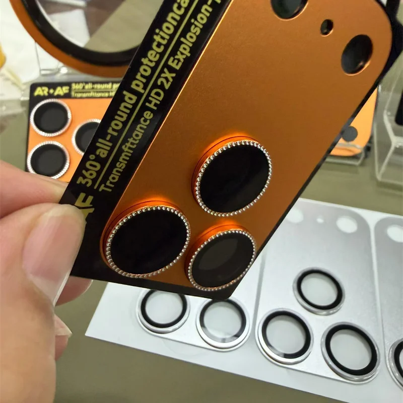 Para IPhone 17 Pro Max Protector de lente cubierta completa antiarañazos HD cámara trasera vidrio Protector templado en IPhone17 - imagen 5