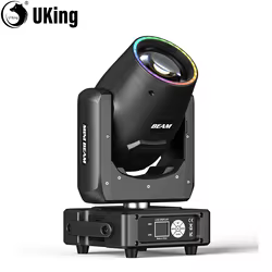 U'King 230W Mini luces con cabezales móviles RGBW DMX512 luces de escenario con 14 gobos 13 colores 18 canales para DJ Disco fiesta de boda