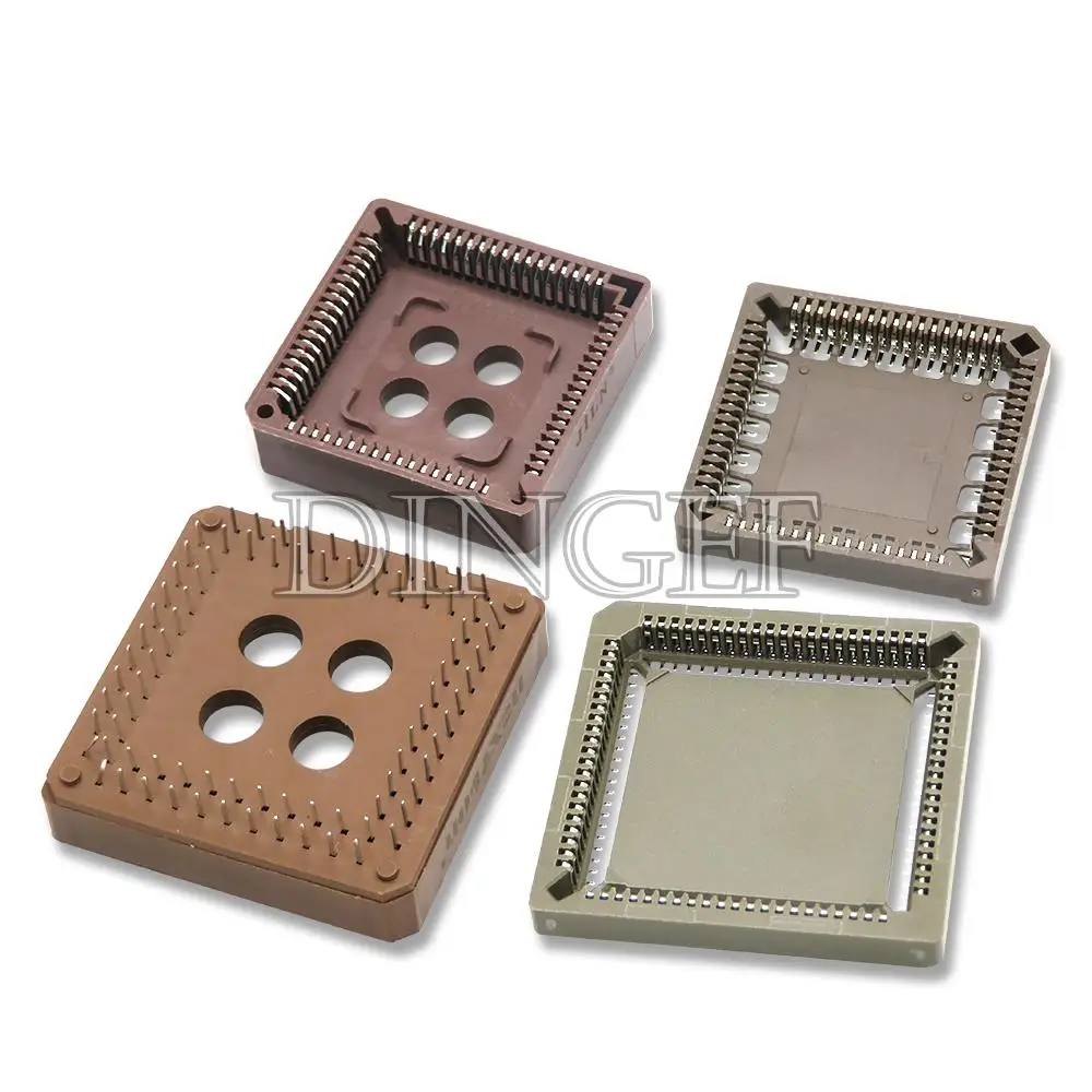 Adaptador de enchufe de 10 piezas, PLCC44, PLCC68, PLCC84, PLCC32-SMD, IC, PLCC32, 32, 44, 68, 84 pines, PLCC, convertidor de PLCC-32, SMD - imagen 2