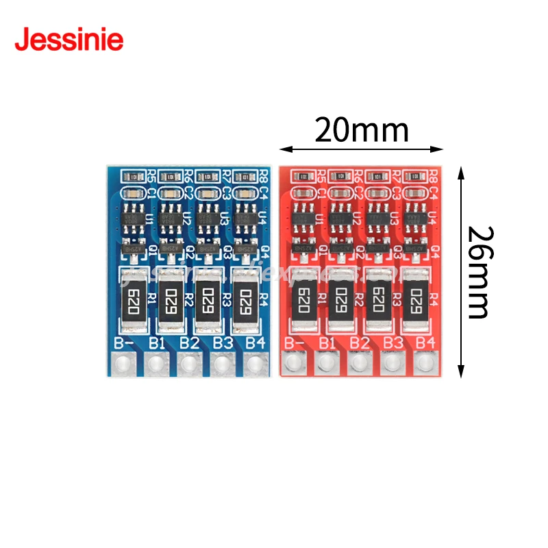 10 uds/1 ud 3S 4S 3,7 V batería de litio 3,2 V batería de fosfato de hierro y litio Placa de protección de ecualización 58mA corriente de equilibrio - imagen 4
