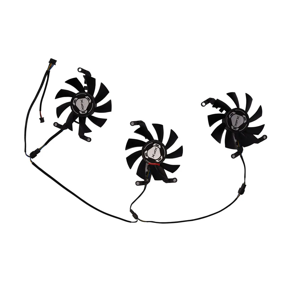 Ventilador de tarjeta gráfica, Enfriador de GPU, T128015SM,CF8015H12S, para XFX RX 6650XT 6600XT 6600 XT Overseas Edition 8G V2 OC