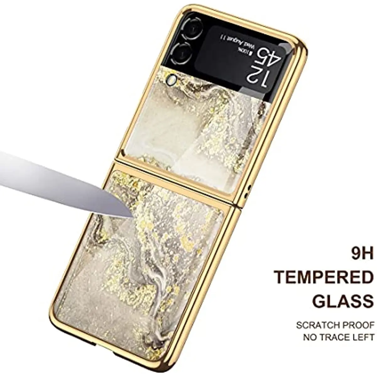 Para Samsung Z Flip 4, funda Z Flip 3, funda protectora ultrafina de vidrio templado para teléfono - imagen 5