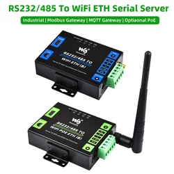 Puerta de enlace Modbus RS232/485 a WiFi Ethernet MQTT caja metálica
