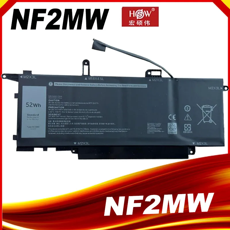 SeagullStar nueva batería NF2MW 52Wh para Dell Latitude 7400 7260 7270 9410 2 en 1 7146W 0C76H7