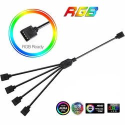 OULLX Cable RGB ARGB para placa base 4PIN 12V y 3PIN 5V Extensor