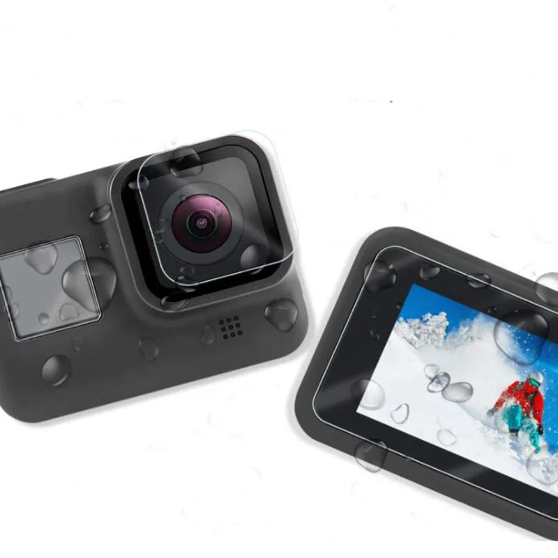 Pantalla de lente de vidrio templado, película protectora de pantalla LCD, funda protectora para GoPro Hero 8 Black Go pro Hero8 Action Camera - imagen 3