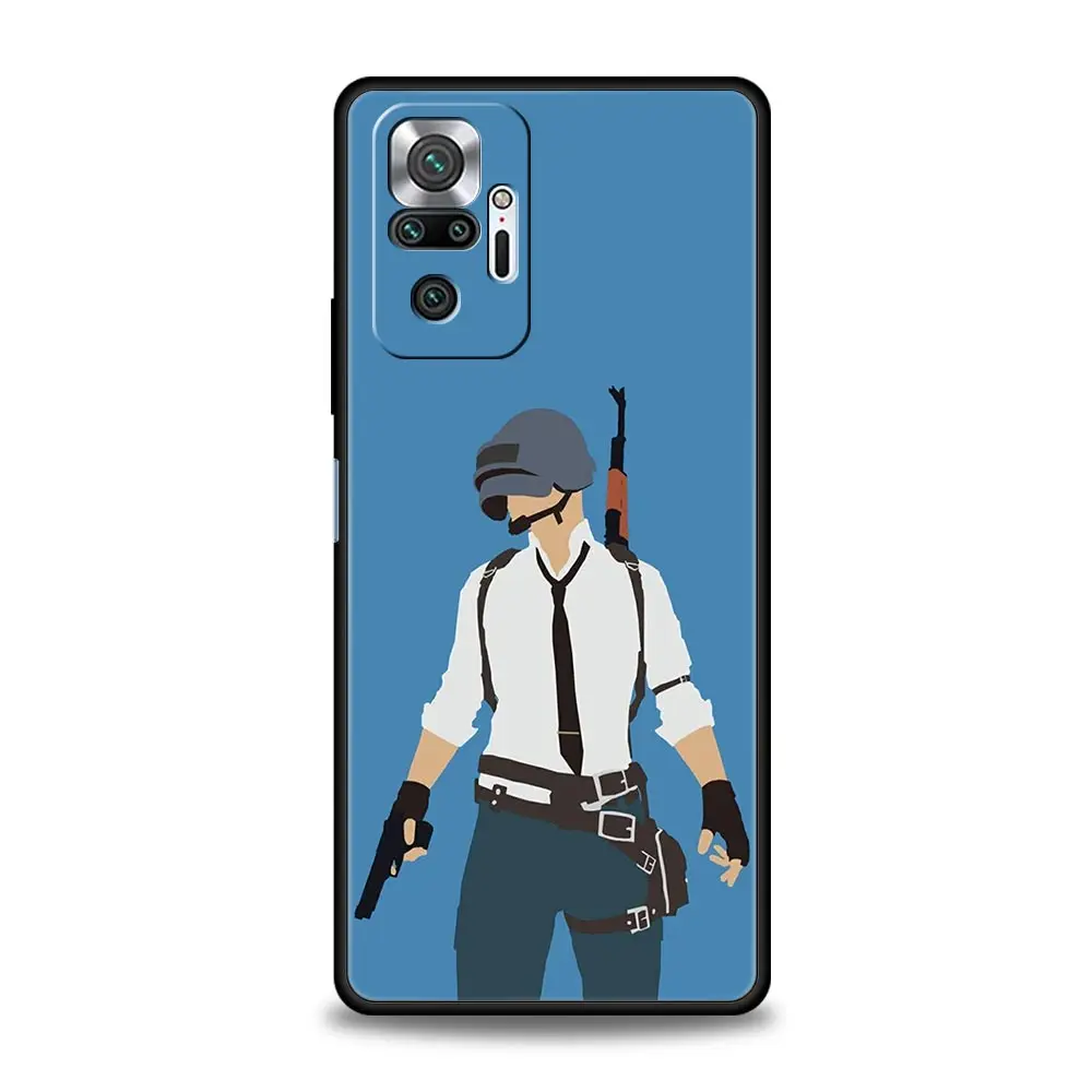 Funda de teléfono para Xiaomi Redmi Note 14 13 12 5G 11 10 Pro Plus 4G 9S 9 14C 13C 12C 10C 9C 9A funda suave de TPU pistola de dibujos animados genial - imagen 4