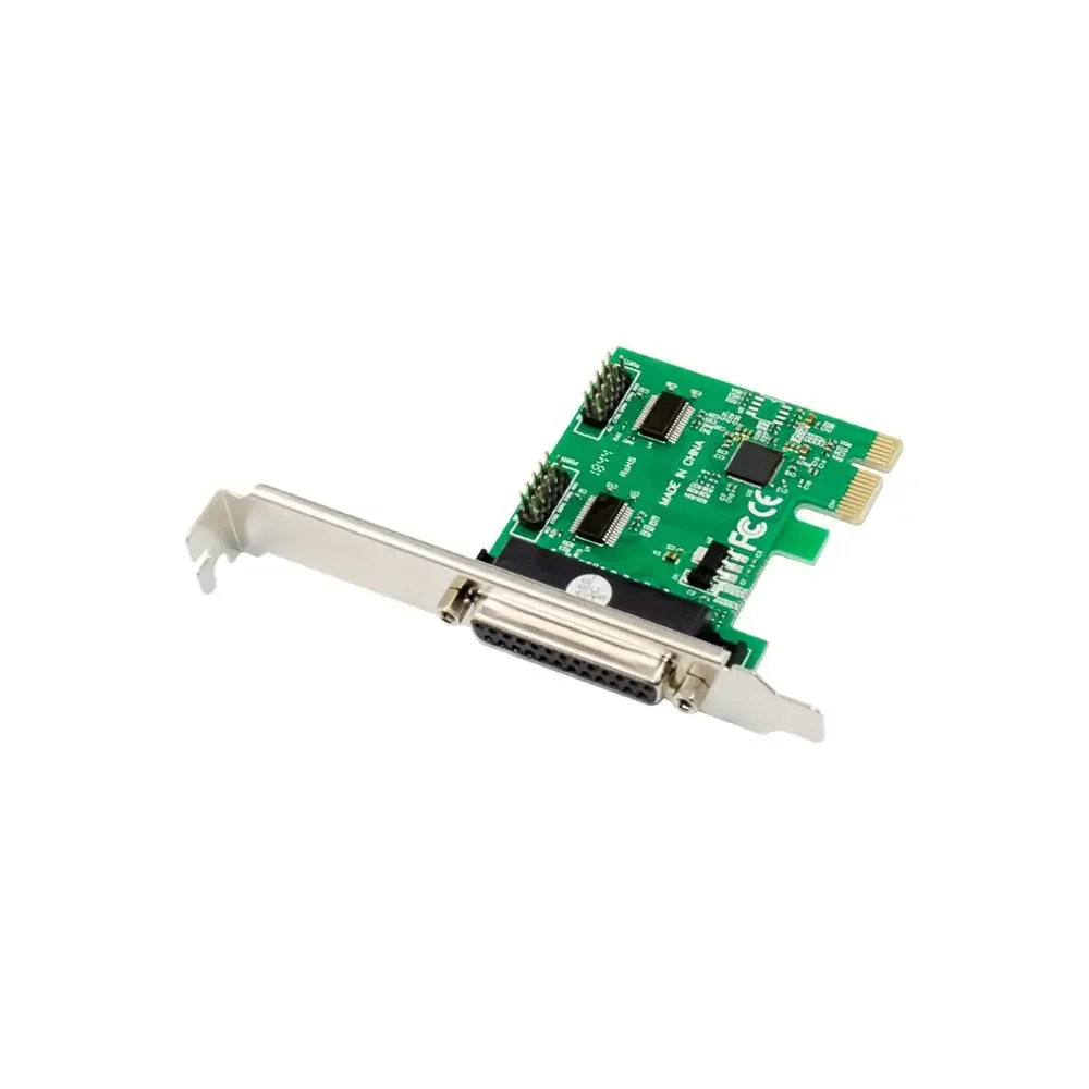 Adaptador dual db9 RS-232 LPT a pci-e PCI Express tarjeta Com serie paralela Pcie a 2 puertos rs232 db25 ASIX 99100 Chipset - imagen 3