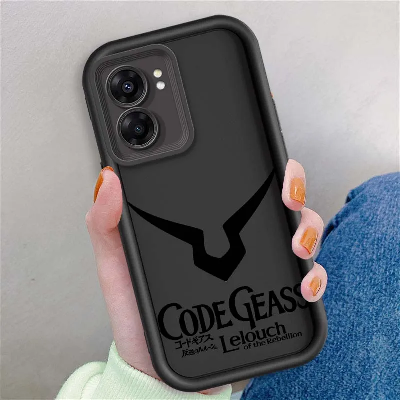 Logotipo de Anime CODE GEASS para OPPO A96 A58 A74 A78 A72 A53 A54S A94 A54 A16 A52 A57 A98 A76 cubierta de la caja del teléfono de la escalera del ojo - imagen 2