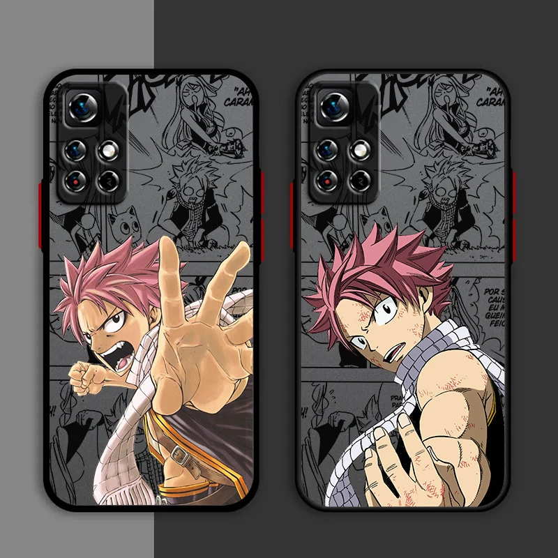 Funda de teléfono FAIRY TAIL Natsu para Redmi Note 13, 12, 11, 10 Pro Plus Pro S T 5G, cubierta translúcida mate esmerilada - imagen 2