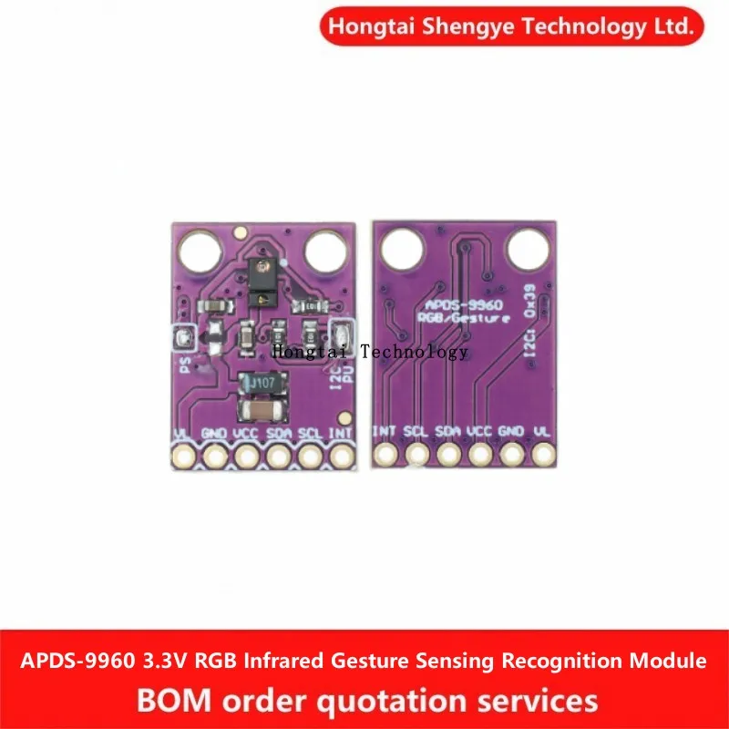 GY-9960-3.3 APDS-9960 Módulo de reconocimiento de dirección de movimiento de inducción con detección de gestos por infrarrojos RGB - imagen 2