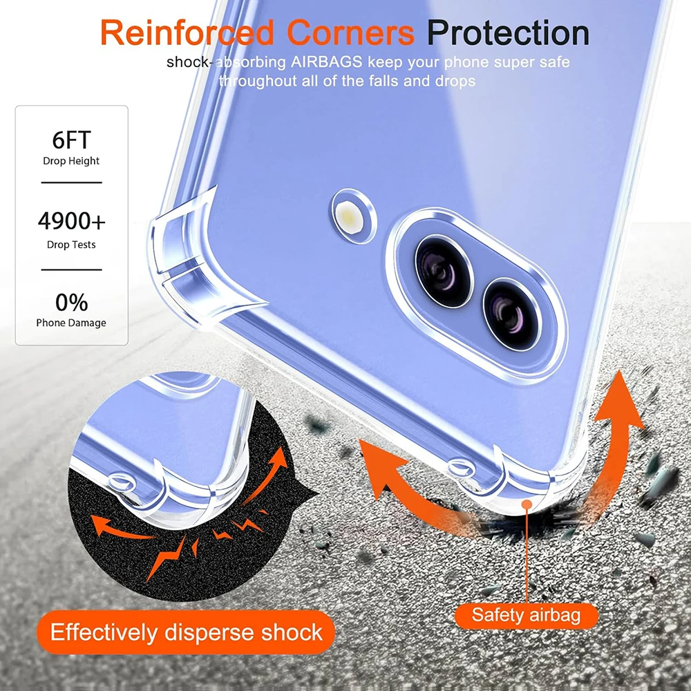 Funda blanda de silicona transparente a prueba de golpes para Google Pixel 9 9a 8 8a 7 7a 6 6a 5 5a Pro XL cubierta trasera transparente ultrafina carcasa de TPU - imagen 2