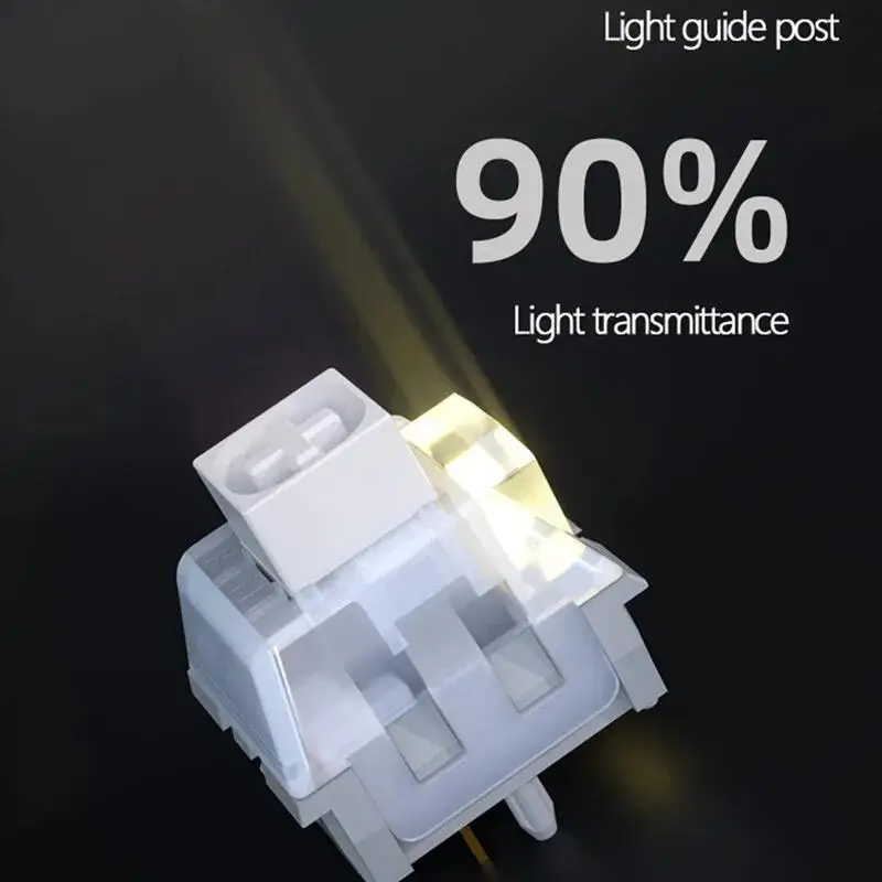 Kailh Box-interruptor V2 de búho blanco, Teclado mecánico, interruptores táctiles Clicky, resistente al agua y al polvo, MX RGB SMD, interruptor para juegos de 5 pines - imagen 4