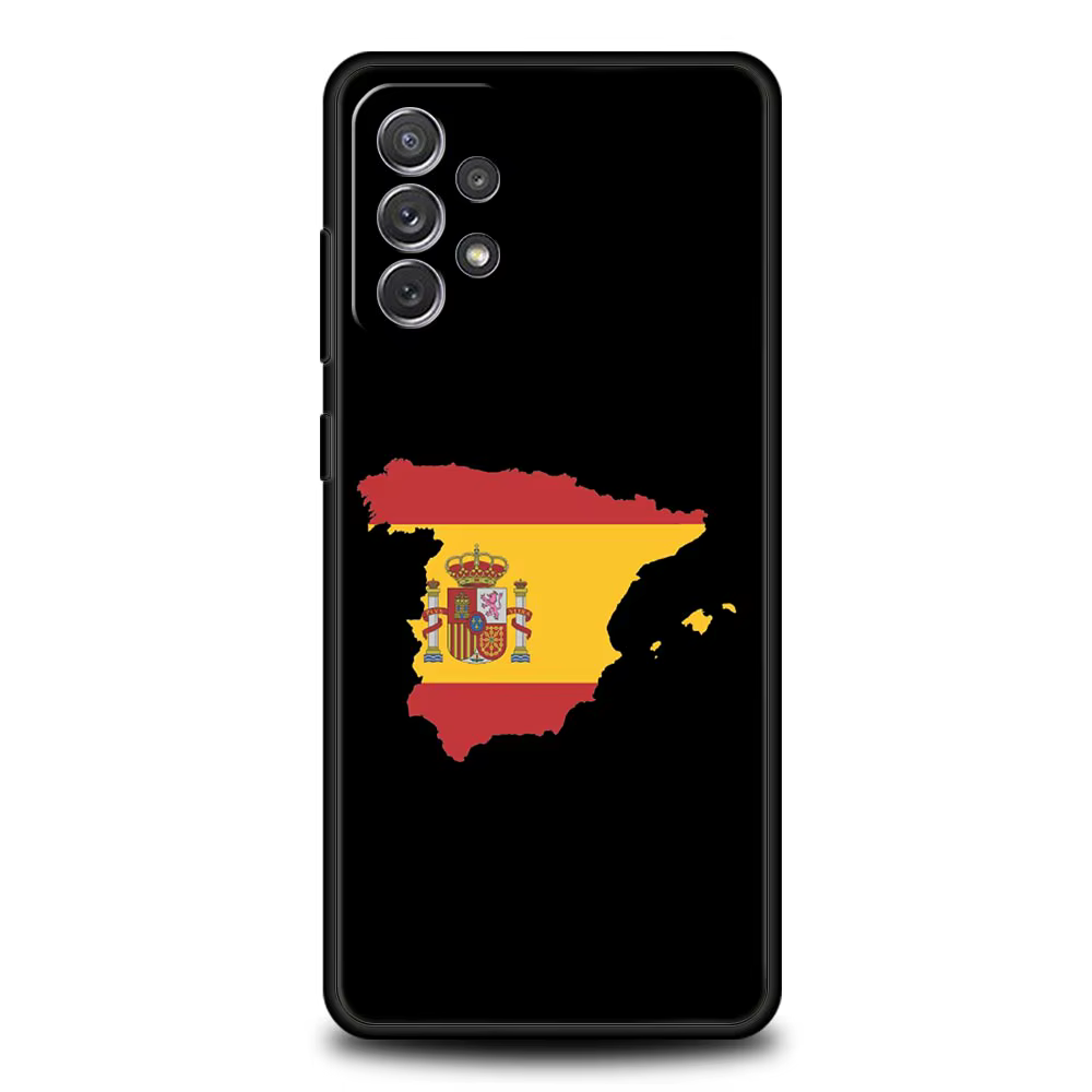 Funda para teléfono Samsung Galaxy A17 A15 A13 A51 A71 A41 A31 A21S A07 A03S A05 A35 A55 A23 A25 A33 A53 A73 5G con diseño de la bandera de España - imagen 5