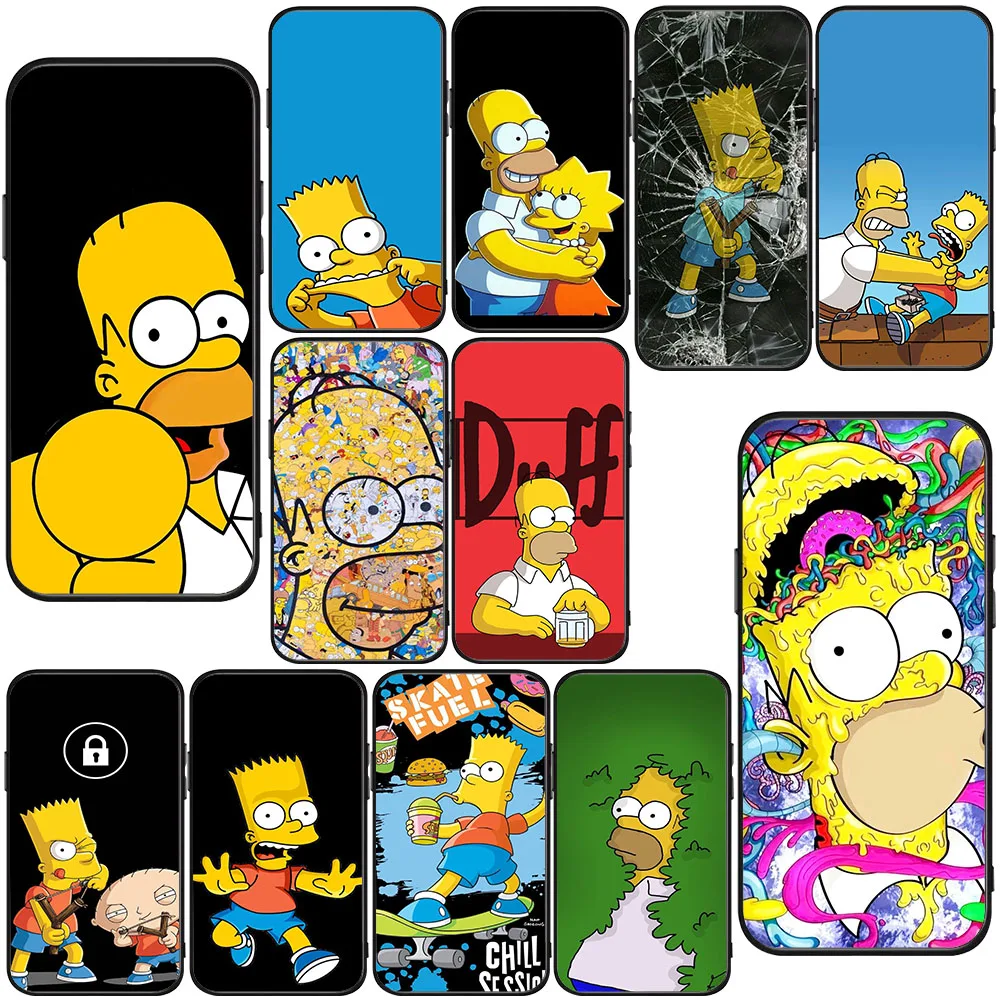 BK-11 divertido Cool SSimpsonS funda blanda para Xiaomi Poco X2 X3 X4 X6 X7 F6 F7 GT NFC Ultra Pro - imagen 2