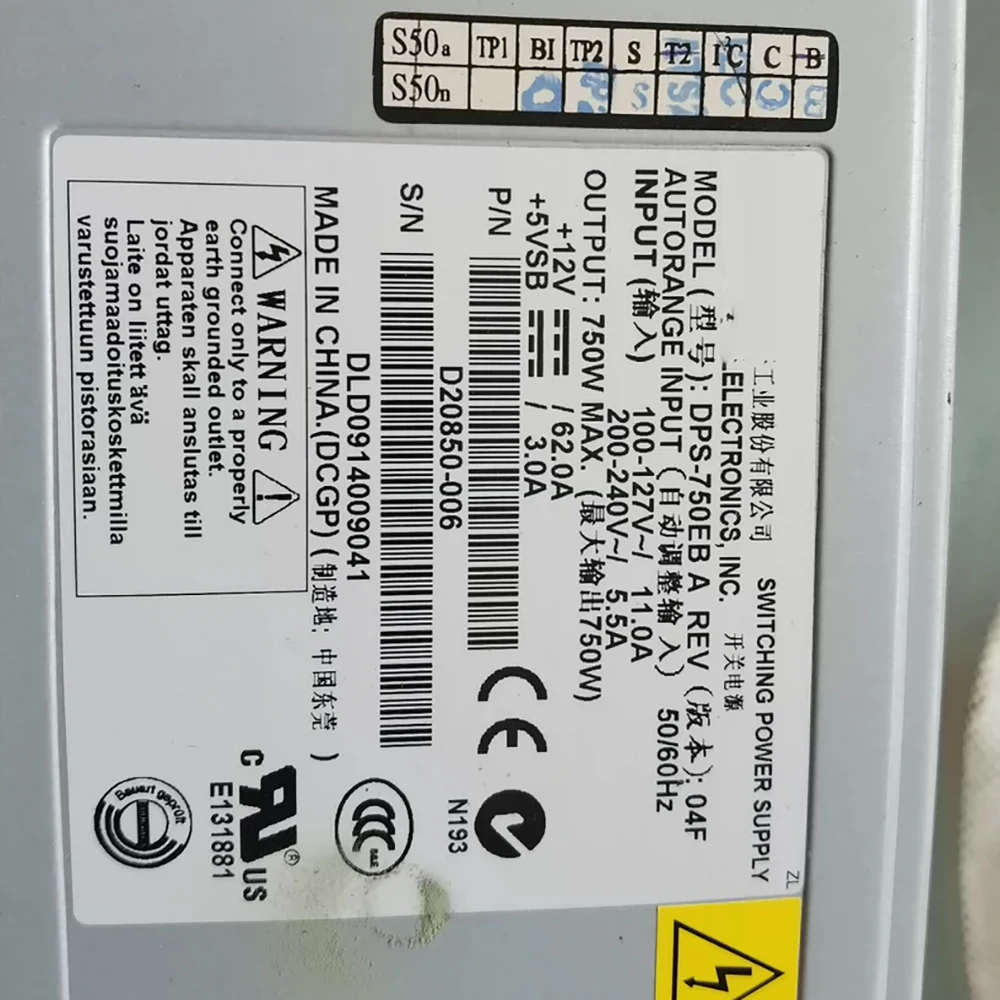 Para fuente de alimentación del servidor Delta DPS-750EB A 750W - imagen 5