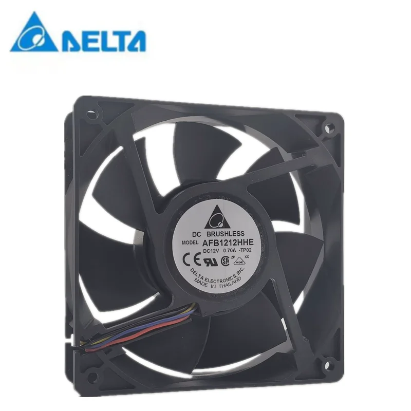 Nuevo delta AFB1212HHE 12V 0.70a 12038 12cm control de temperatura y medición de velocidad ventilador de refrigeración del chasis - imagen 2