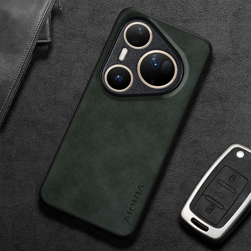 Para HUAWEI Pura 80 Ultra Pro funda Capa nueva elegante funda de teléfono de cuero PU para huawei pura 80 pro funda coque funda - imagen 4