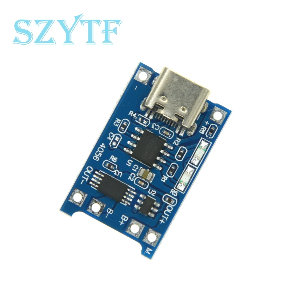 10 Uds TP4056 1A módulo de placa de carga de batería de litio TYPE-C interfaz USB protección de carga dos en uno - imagen 2