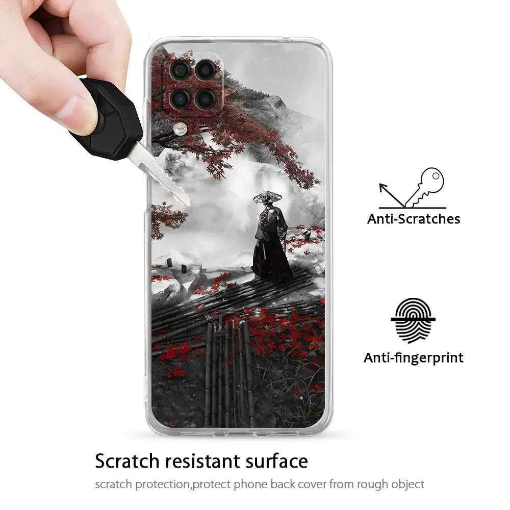 Funda para Samsung Galaxy A13, A23, A33, A53, A73, 5G, A51, A71, A21S, A12, A11, A31, A41, A01, A03s, A52, A32, A22, Samurai japonés Bushido - imagen 3