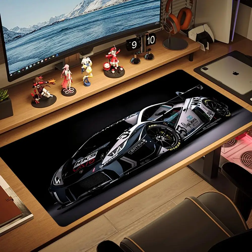 Alfombrilla de ratón de coche deportivo genial, alfombrilla de ratón grande XL, alfombrilla de goma para juegos, bloqueo de teléfono, alfombrilla de escritorio para ordenador portátil, teclado, ordenador, Gamer, oficina de trabajo