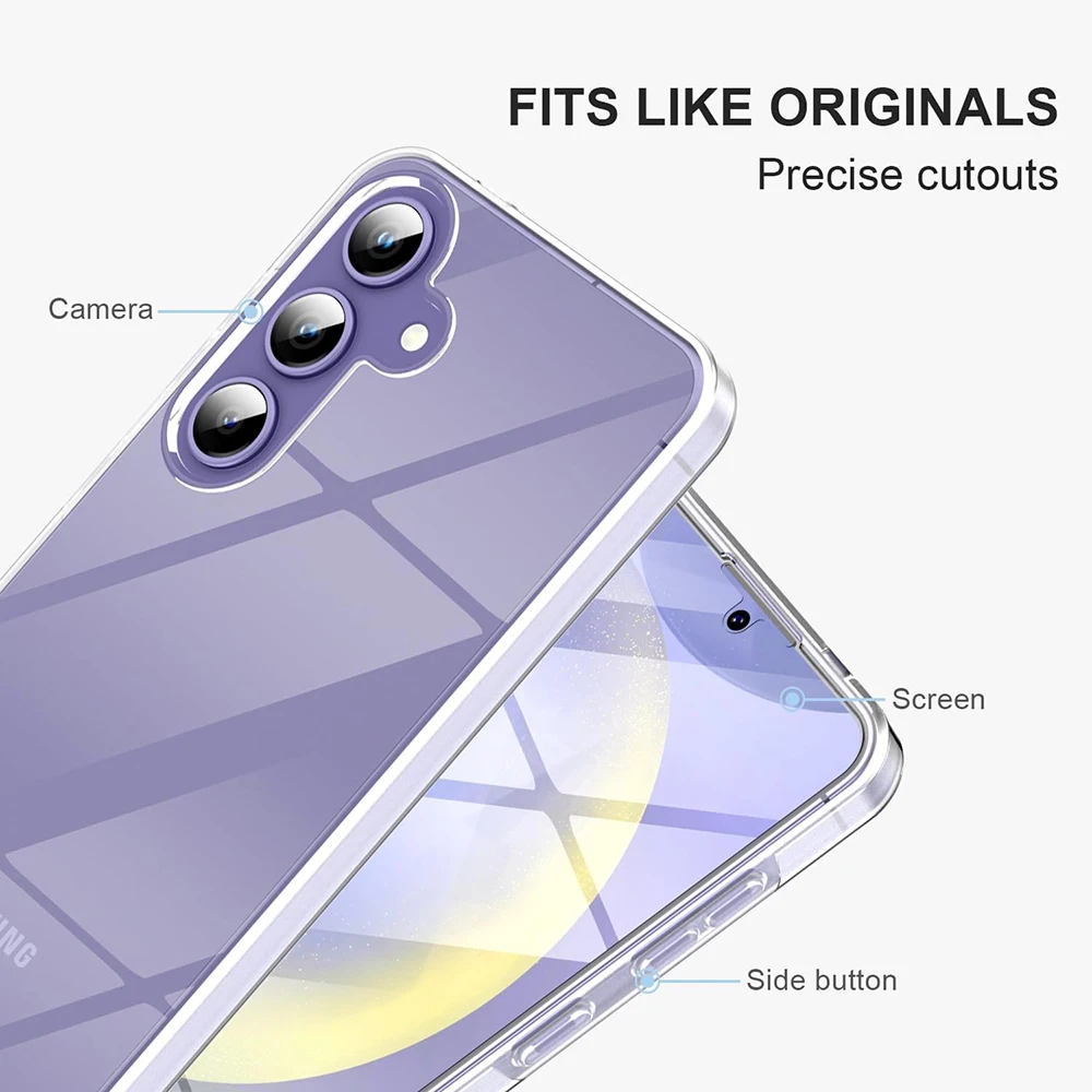 Funda de cuerpo completo 360 para Samsung Galaxy A16 A06 A15 A55 A35 A25 A14 A54 A34 A24 A53 A73 A33 carcasa dura de silicona transparente para teléfono - imagen 2